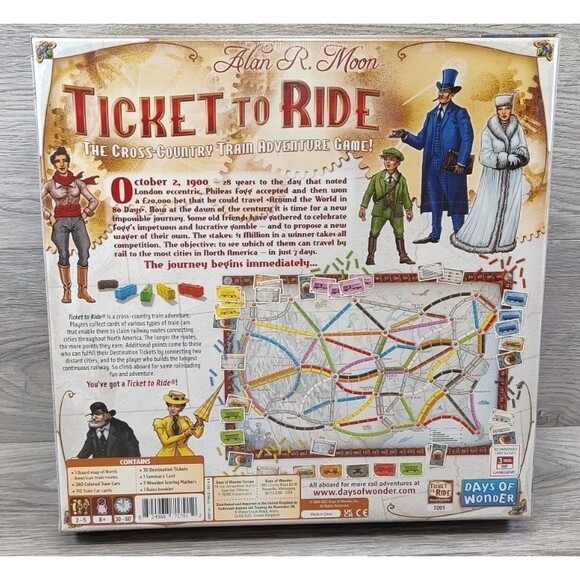Asmodee Ticket to Ride Board Game - New Sealed - Picture 3 of 3